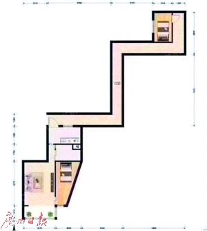 "跑道"户型图(来源网络)