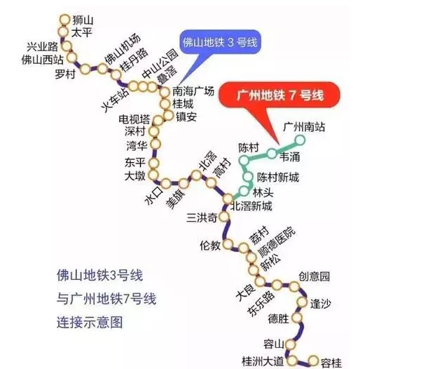 广州地铁7号线确定延至顺德 明年中可动工