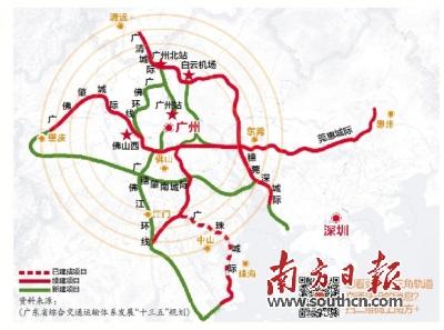 近来,珠三角城际轨道建设喜讯频传:"十三五"期间广东将投资近3000亿元图片