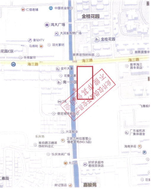 该地块具体位于南海区桂城街道海三路南侧,南一路东侧,即桂城大润发斜