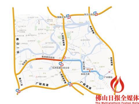 魁奇路东延线通车 禅城到广州南站仅20分钟