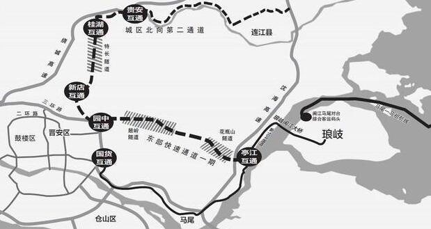 福州城区北向第二通道工程已揭标