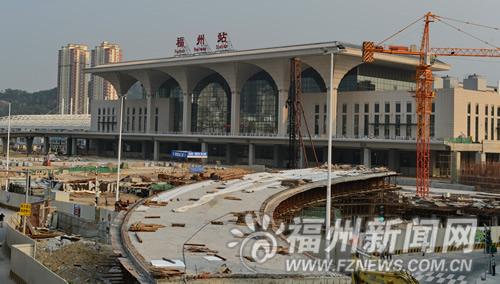 福州火车站北广场7月投用 走三环可直达火车站