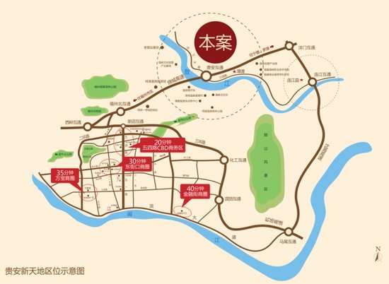 贵安新天地紧邻福州绕城高速,距福州市区,连江县城仅30分钟车程,至图片