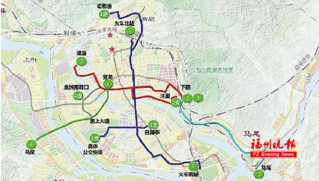 福州brt先建1号2号4号线3条城际铁路也将重点推荐