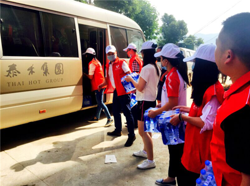 第二批救灾物资抵达闽清 泰禾志愿者深入各村