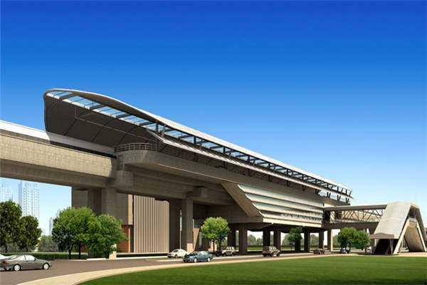 福州地铁6号线长乐段所有站点开工将建高架车站