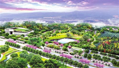 与金鸡山,晋安湖相邻,是晋安区未来的城市中央绿轴的公园,最终被命名