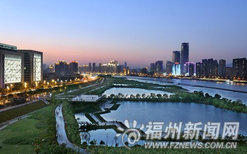 福州环南台岛休闲路元旦进场施工