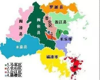 (福州行政区划图)