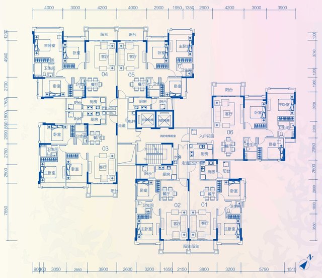 敏捷锦绣星河户型鉴赏图