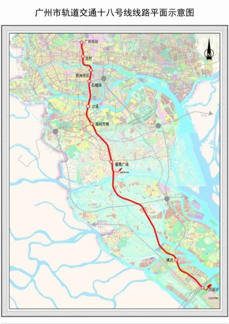 本地楼市 广州地铁12月进度 南沙花都增城地铁直达市中心   十八号线