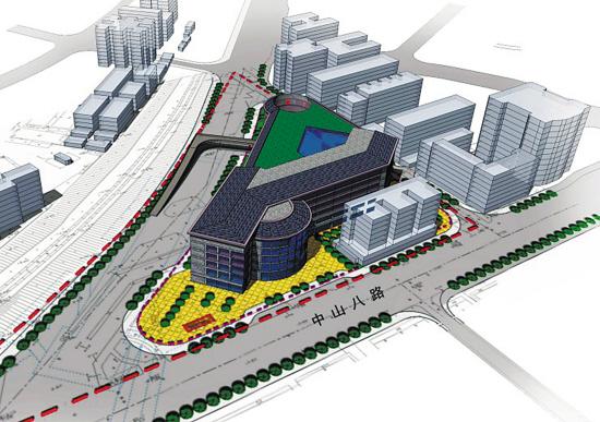 中山八路公交枢纽规划图