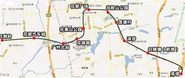 (广州地铁9号线线路图)