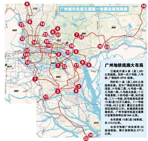 广州地铁2020年规划图