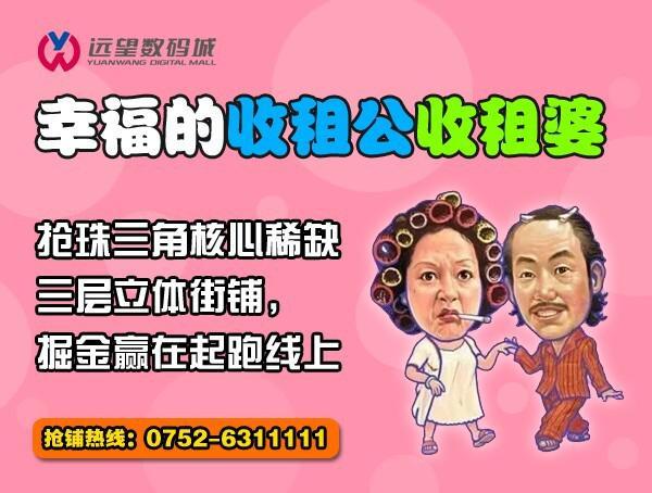 未来,惠州远望数码城街铺造就幸福的收租公收