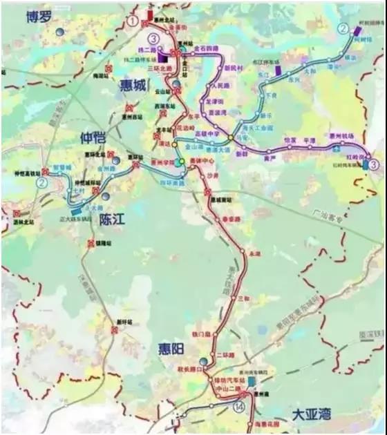 惠州1号线肩负着串联起惠州各大板块的任务,其全面开建的消息,无疑图片