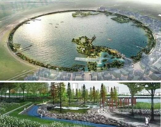 滴水湖环湖景观带年底建成临港房子又升值了