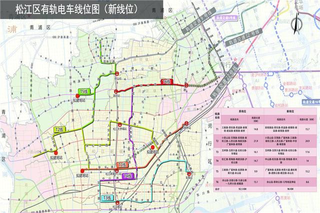 松江有轨电车规划图(仅参考为提供,具体信息以官网为准)