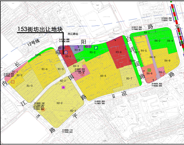 1726亿的初始价拍得杨浦区定海社区h3-1(153街坊)地块,楼板价16799.