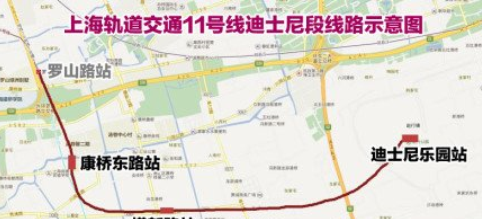 11号线上海地铁线路图,上海地铁11号线线路图 未来可坐轨交进入上海迪士尼园区,上海地铁微博说,11号线迪士尼段全线