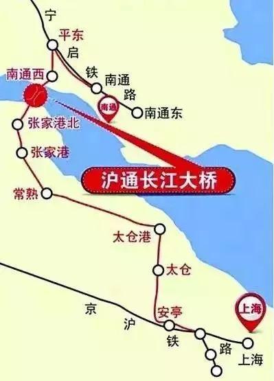 沪通铁路线路图