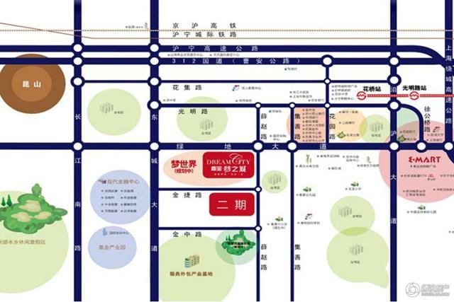 嘉宝梦之城:首付12万起学区房 楼栋间距最长1