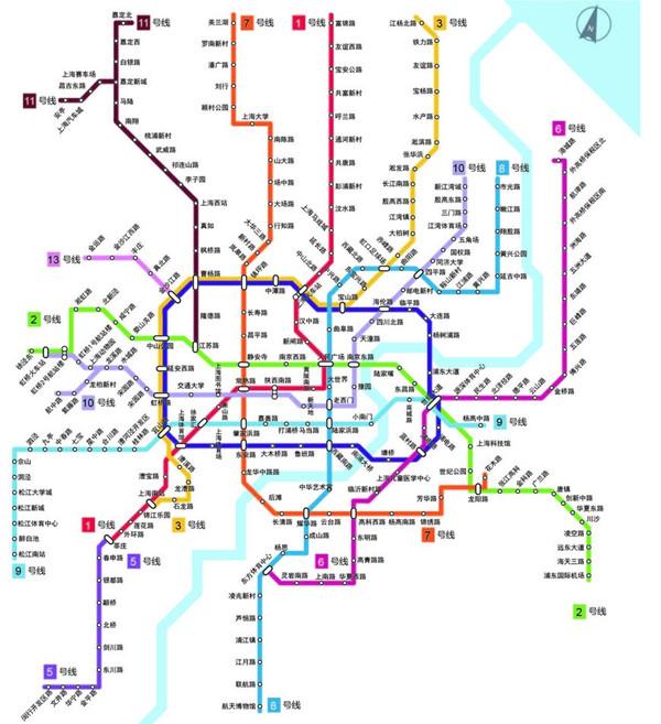 上海轨交16条线在运营 7条线列入规划中