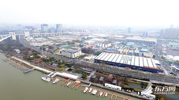 2017年3月,航拍世博园后滩地区
