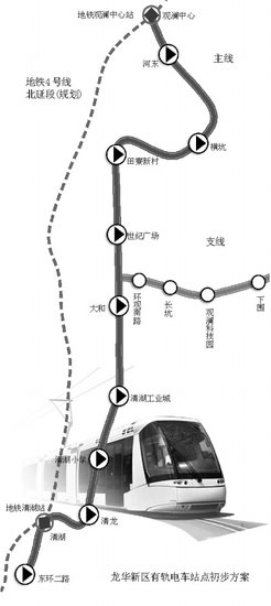 龙华新区有轨电车初步方案