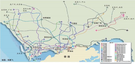 深圳新规划4条地铁线路