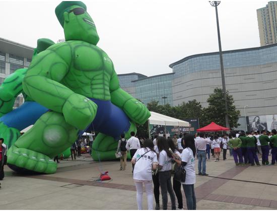 绿地武汉春季房展会 美国英雄联盟助阵绿巨人