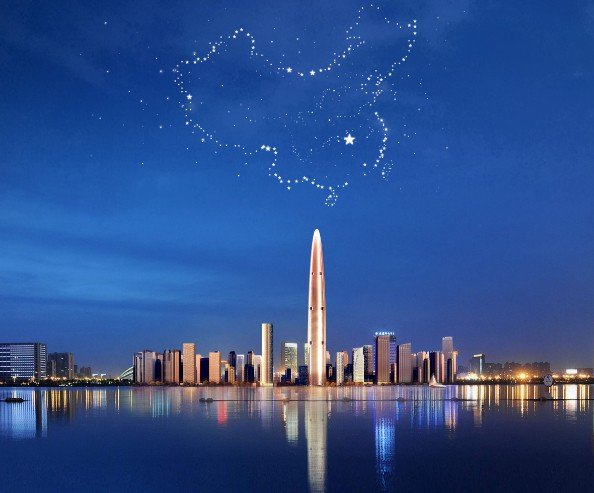 倒计时100天 绿地606米世界第三高楼“长”出地面_房产武汉站_腾讯网