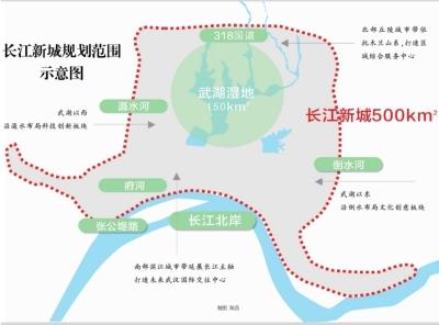 长江新城将与主城错位互补 构建武汉大字型空间结构