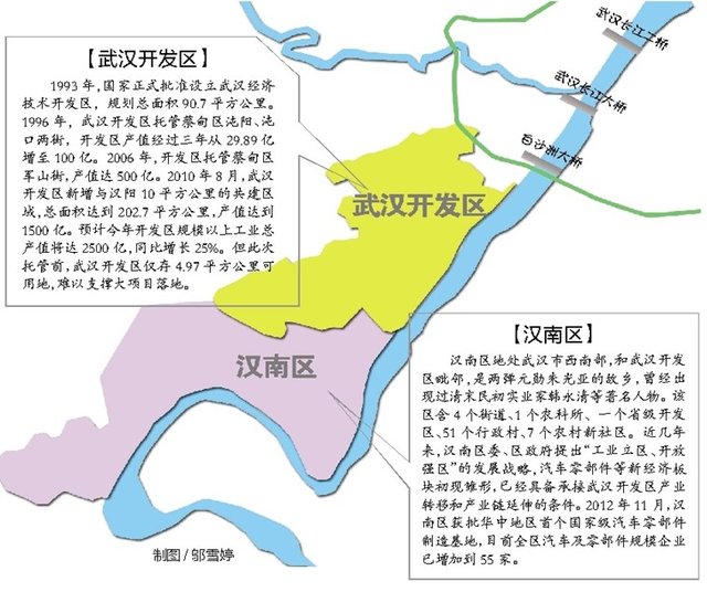 托管汉南 武汉开发区面积翻倍 打造大车都