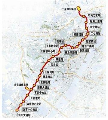武汉地铁3号线将于12月28日通车