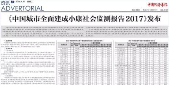 福建这些地方上榜全国小康城市百强！厦门、泉州、漳州排名在……