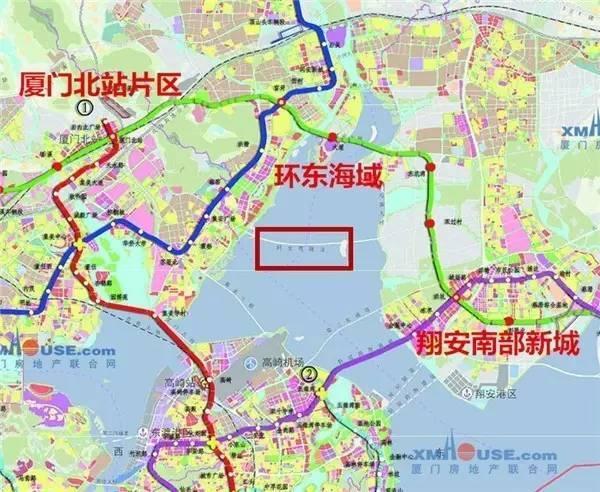 厦门3大规划新动态!同安湾隧道再现 6宗地位置