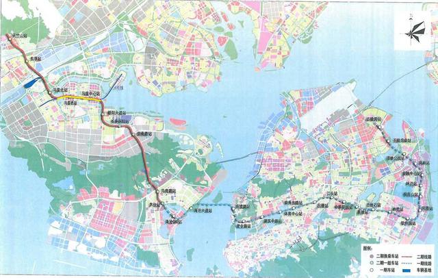 厦门地铁2号线二期线长微调 由15.685km调为15.5km