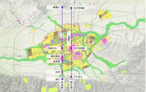"西咸轴"近两年被官方反复提及  已然成了大西安的新中轴线