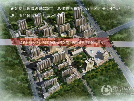 金泰新理城规划效果图开发商高新核心区域地块越来越少,开发商把目光