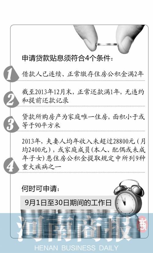 郑州下个月公积金贷款可申请补贴 单笔最高补