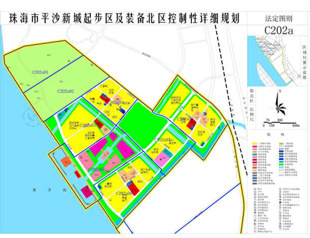 据2015年发布的《珠海市平沙新城起步区及装备北区控制性详细规划》