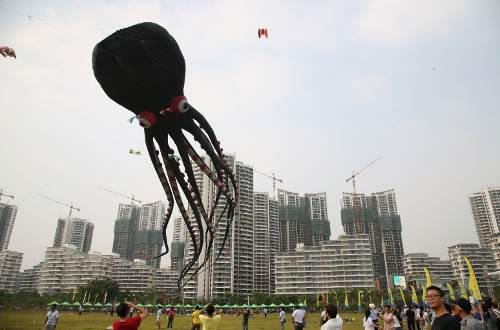 世界最大风筝在格力海岸成功放飞 刷新吉尼斯