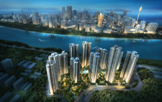 珠海未来城市中心露锋芒 环横琴滨海国际新城