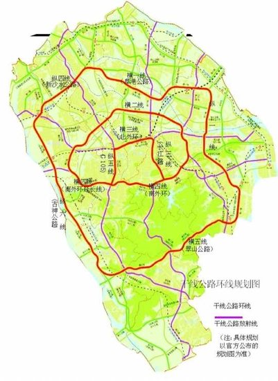 机荷高速公路,向西利用深中通道跨珠江口,于翠亨新区马鞍岛进入中山市