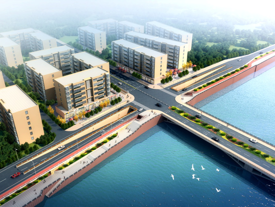 环旌湖最后一公里德阳东桥下穿时候完建筑天公司规划设计作广州图片