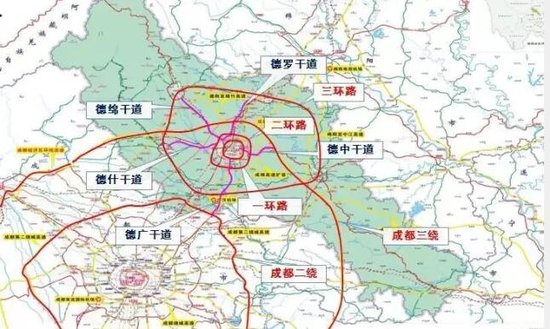 德阳将投资1300亿建快速交通 你也可把车子开上五环