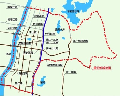 德阳城市延伸 青衣江路以北五纵两横图片