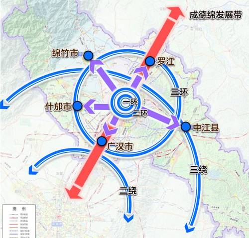 天府大道北延线2019年到德阳,世界最牛X城市